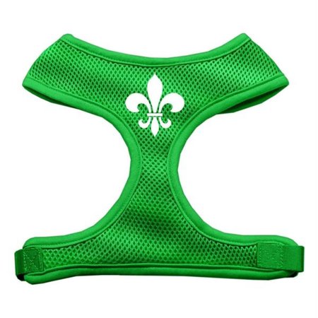 UNCONDITIONAL LOVE Fleur de Lis Design Soft Mesh Harnesses Emerald Green Extra Large UN921411